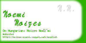 noemi moizes business card